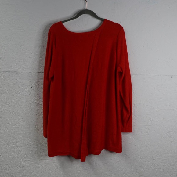 Old Navy Orange Long Sleeve Crew Neck Cross Back Sweater 2X - Picture 5 of 6